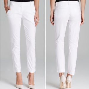 Theory White Stretch Pants like new